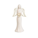 Nativity Table Décor Angel with Heart Ceramic Set