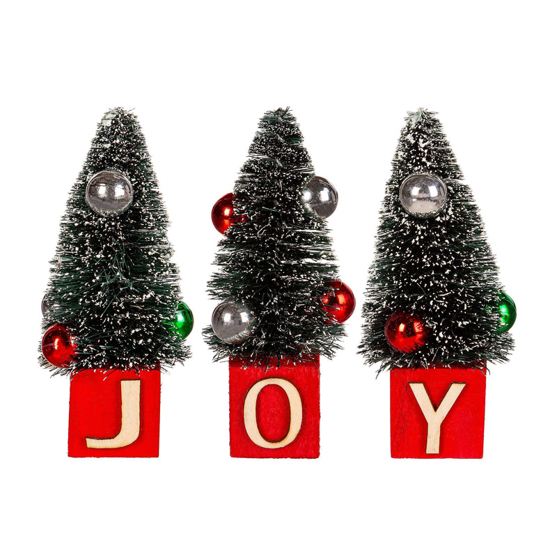 Bottle Brush Tree Table Décor Set, JOY,8taf092