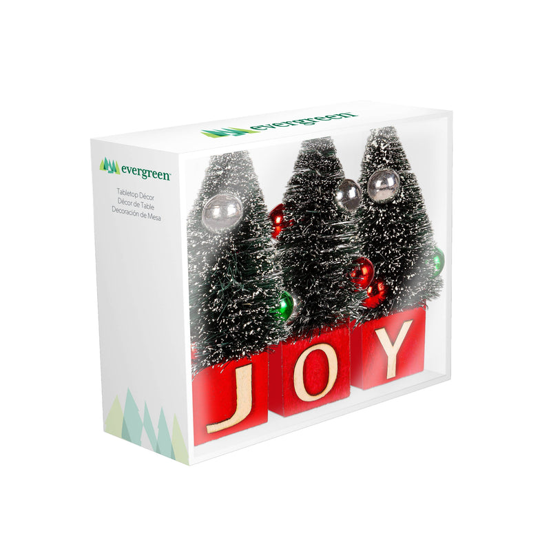 Bottle Brush Tree Table Décor Set, JOY,8taf092