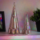 LED Glass Tree Table Decor, Set of 2