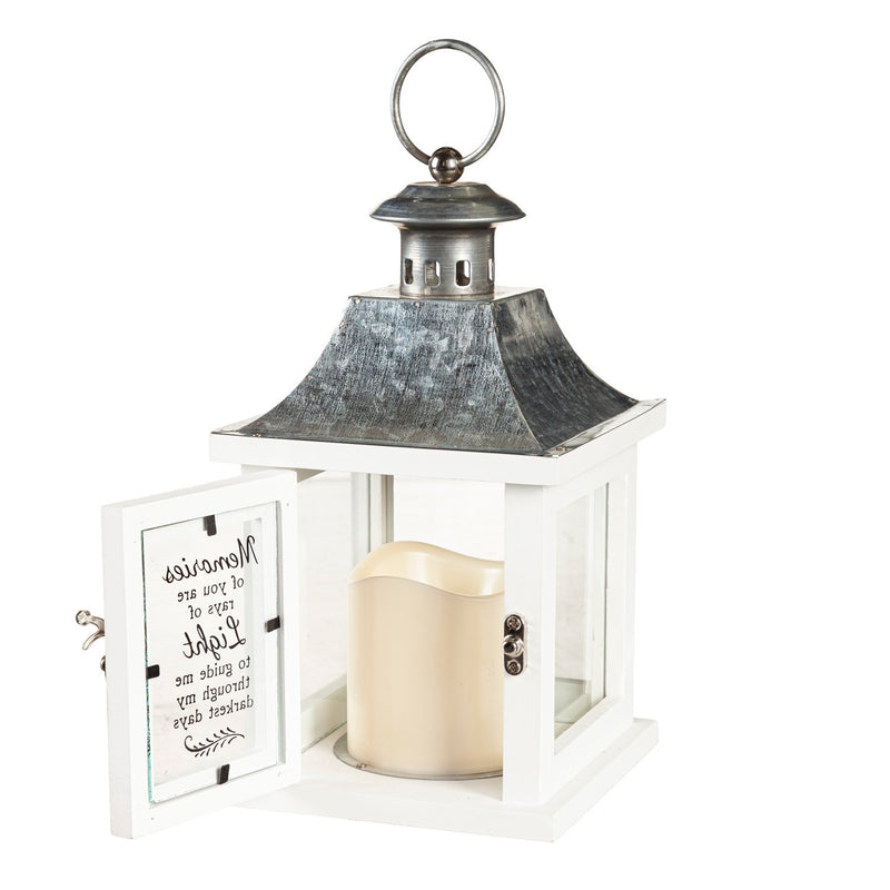 9" Remembrance Lantern, 2 Asst. Designs,8tal075