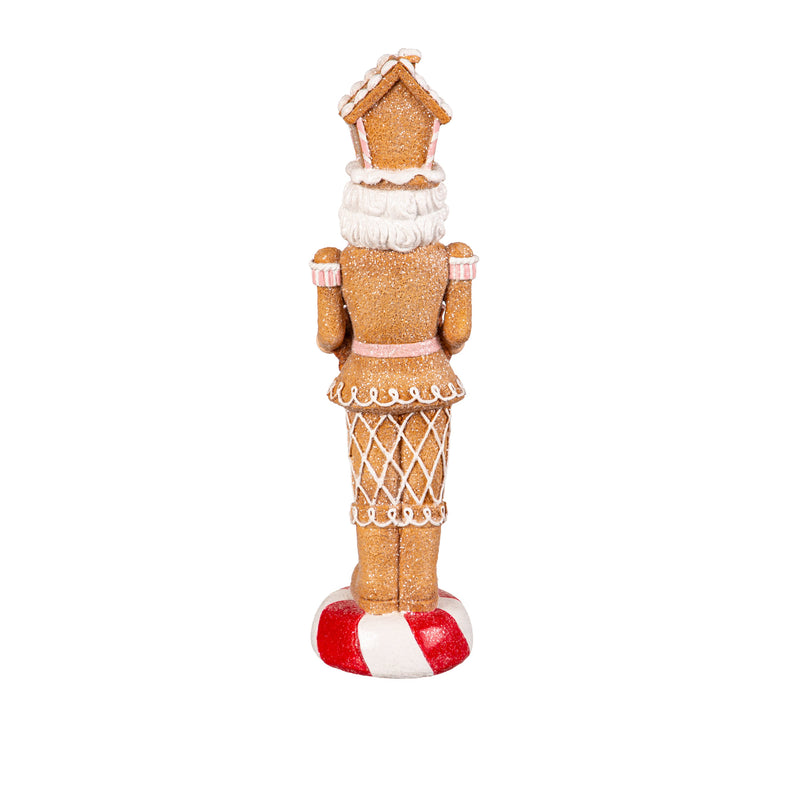 14.5" LED Gingerbread Nutcracker Table Décor,8tal148