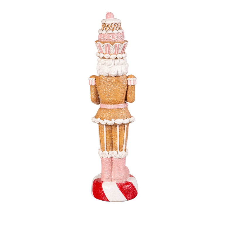 14.5" LED Gingerbread Nutcracker Table Décor,8tal148