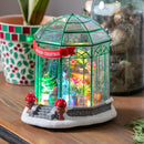 7.5" LED Resin Christmas Greenhouse with Music Table Decor,8tal161