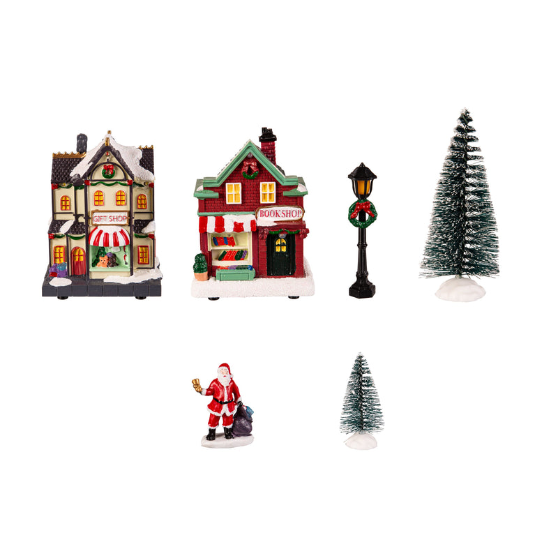 LED Christmas House Table Décor Set,8tal164