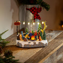 6" LED Resin Flickering Campfire Scene Table Decor,8tal166