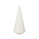 LED Glass Tree Table Decor Set, White