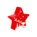 6.25" LED Ceramic Star with Santa in Sleigh Table Decor,8tal223