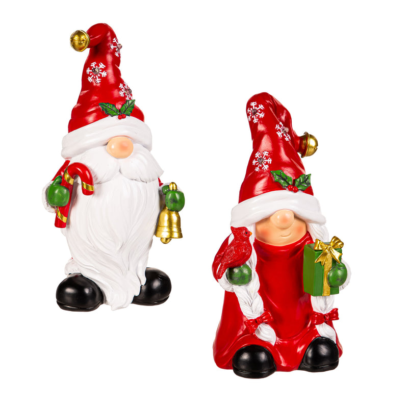 10" LED Resin Christmas Gnome Table Décor,8tal231