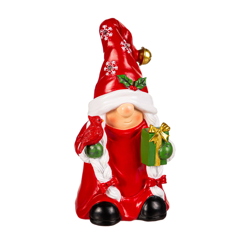 10" LED Resin Christmas Gnome Table Décor,8tal231