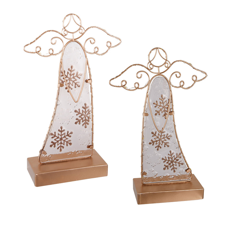 12.25" LED Metal Angel Table Décor,8tal253