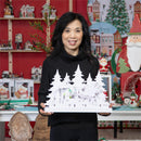 16.75" Long LED Sled with Reindeer Scene Table Decor