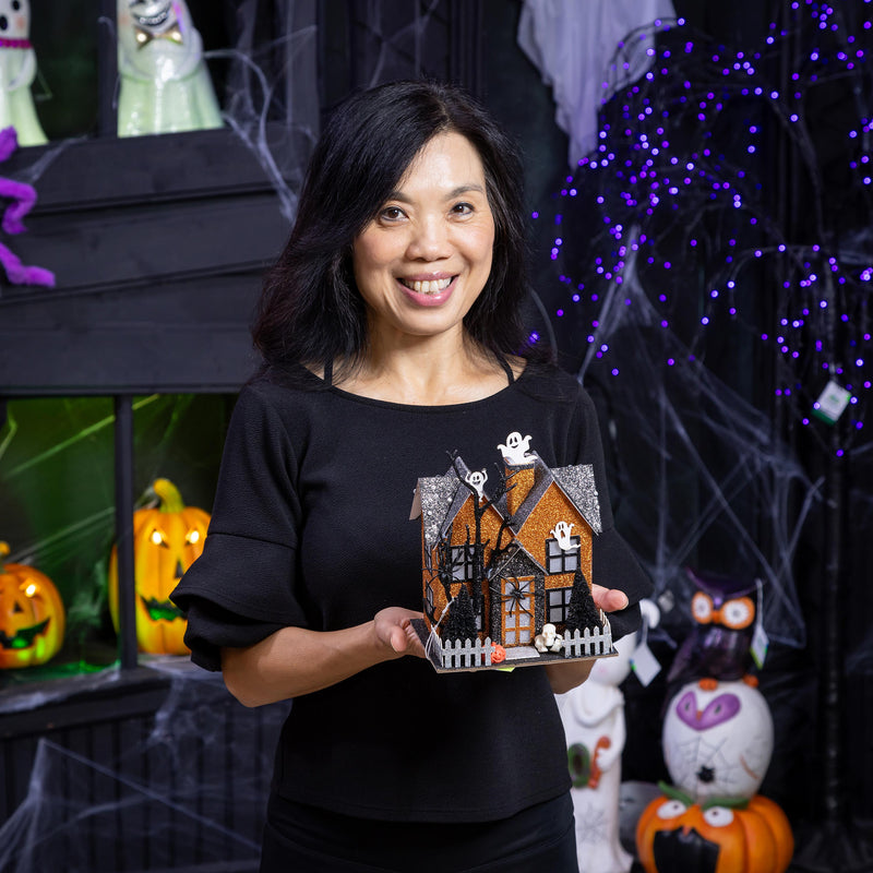 Haunted House LED Table Decor, 8.25"H