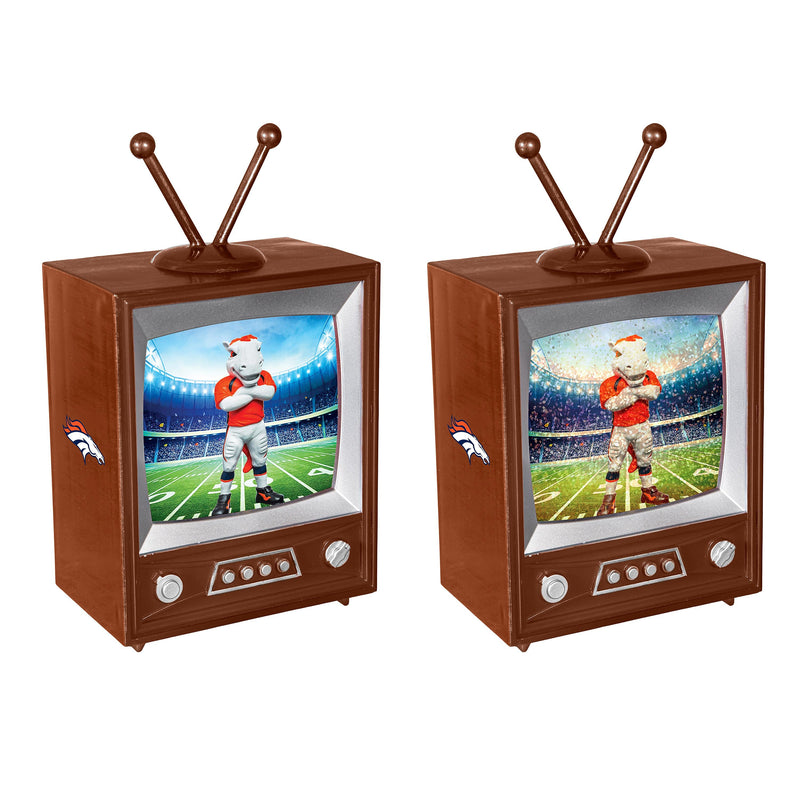 Denver Broncos Vintage TV Water Lantern