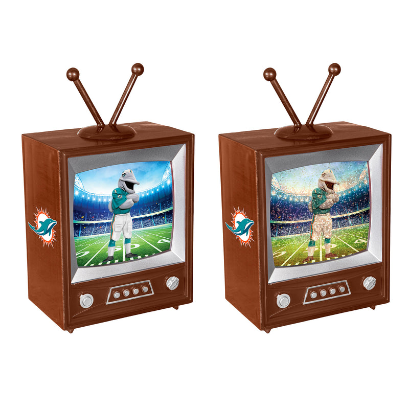 Miami Dolphins Vintage TV Water Lantern