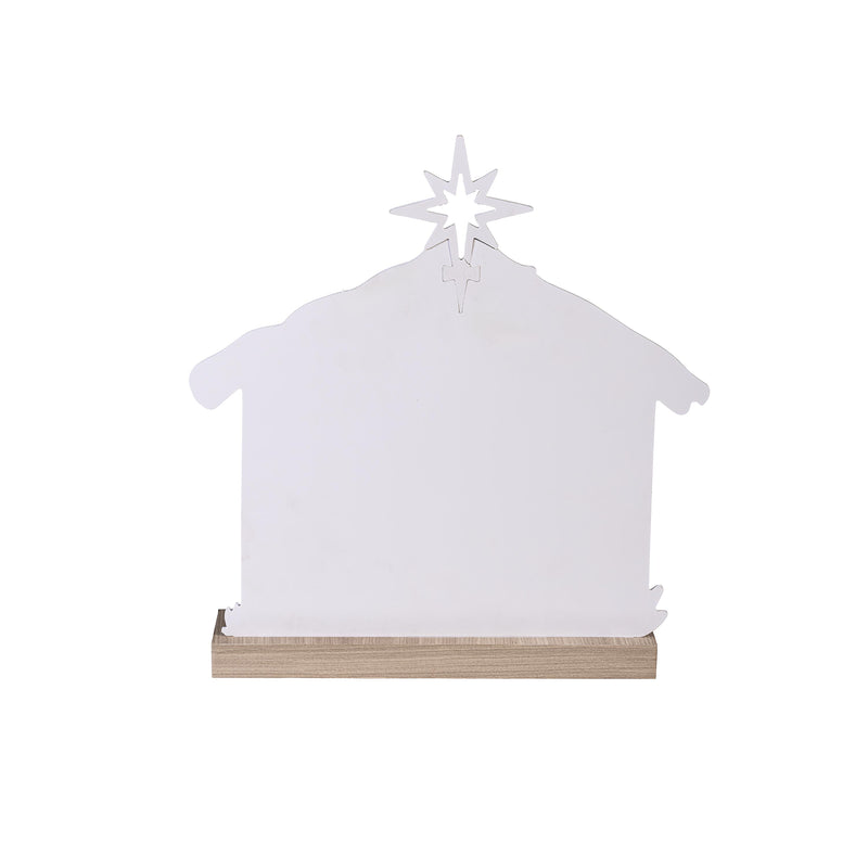 Nativity LED Table Decor Wood Scene, 16"H