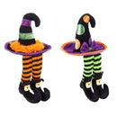 Witch Tabletop Decoration with Dangling Legs, 2 Assorted