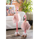 Telescoping Fabric Flamingo with Tutu,8tan108