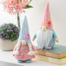 10" Fabric Pastel Gnome Table Decor, 2 Assorted.,  Boy/Girl
