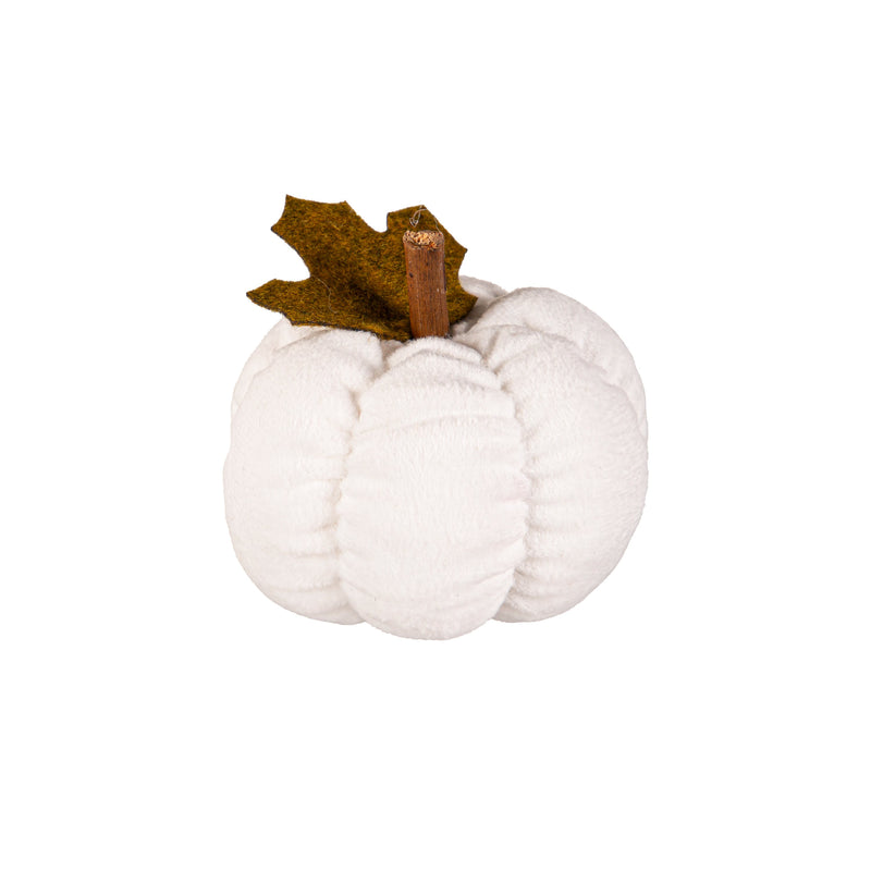 Fabric Pumpkin Bucket with Fabric Pumpkin Set,8tan458