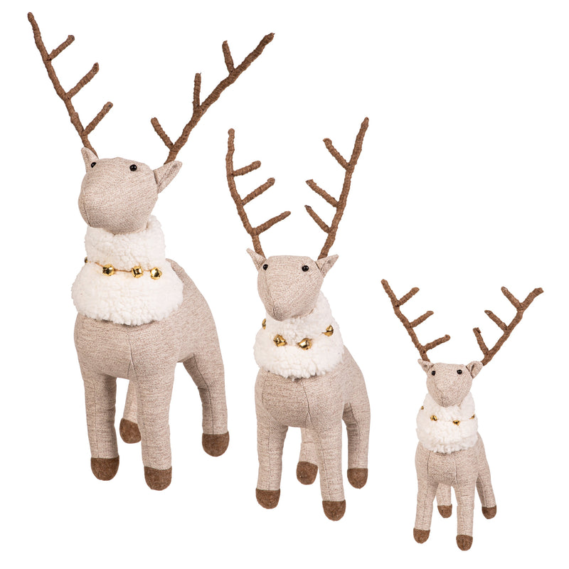 Fabric Reindeer Table Decor set,8tan484