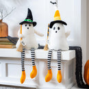 Ghost Witch with Dangling Legs Fabric Table Decor, Asst