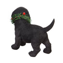 Polyresin Dog with Wreath Tabletop Decor, 5 Assorted,8tar390