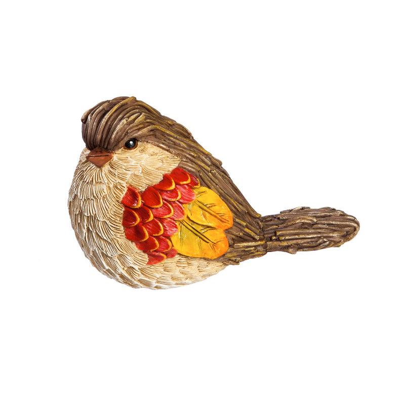 Resin Harvest Bird Tabletop Décor, 2 Asst,8tar435