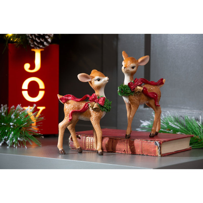 Resin Deer Table Décor, 2 Asst,8tar485