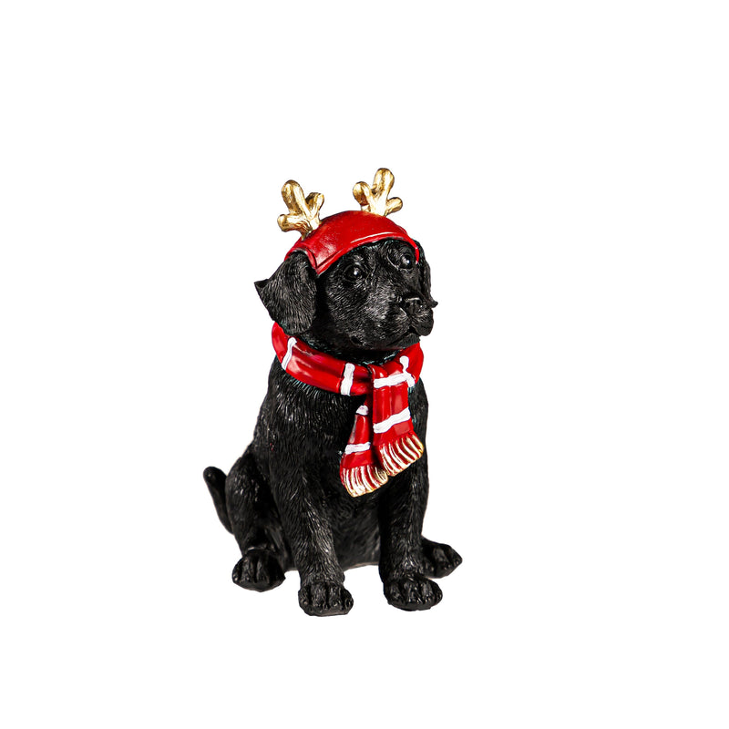 Resin Dog Holiday Table Décor, 5 Asst