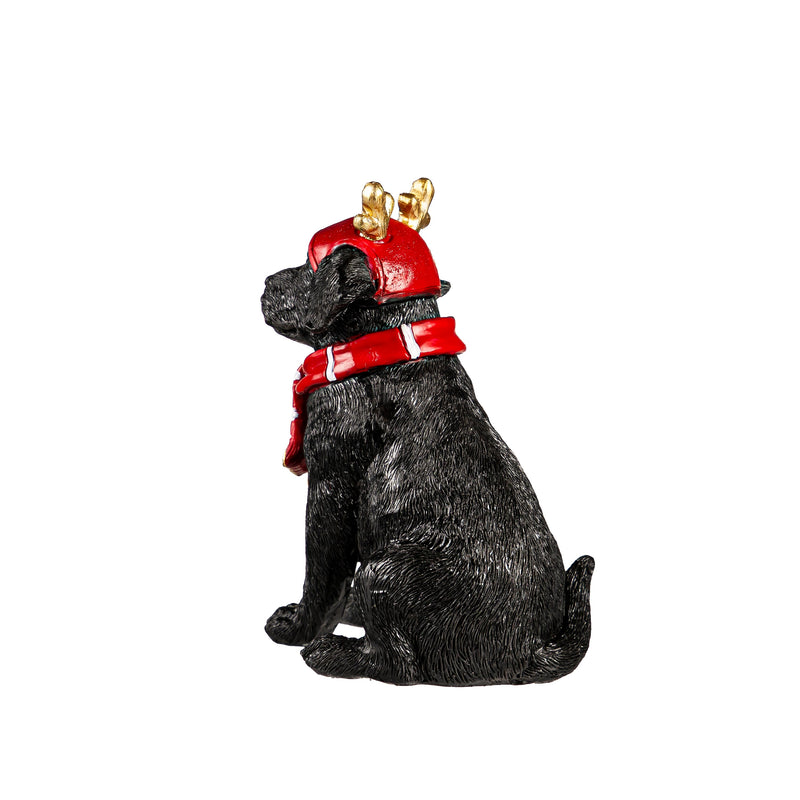 Resin Dog Holiday Table Décor, 5 Asst