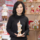 11.5" Resin Gingerbread Trio Table Decor,8tar666