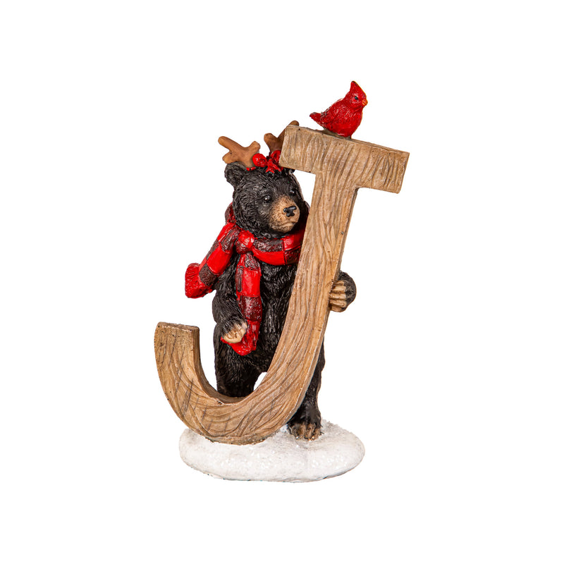 5.5" Resin Black Bear Table Décor Set, "Joy",8tar678