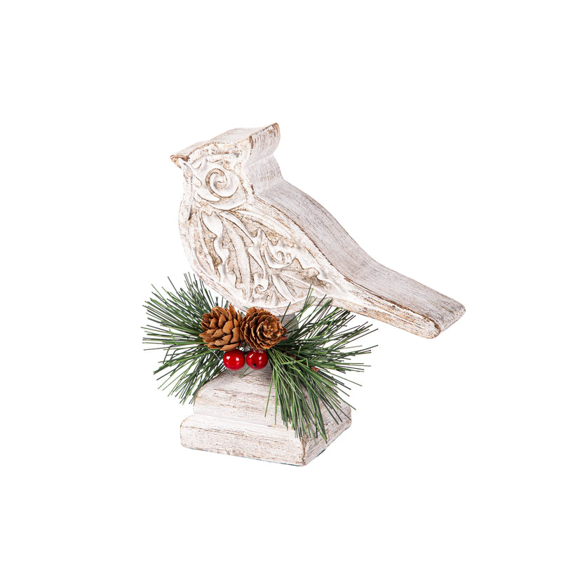 Resin Embossed Bird with Artificial Table Decor Set,8tar686