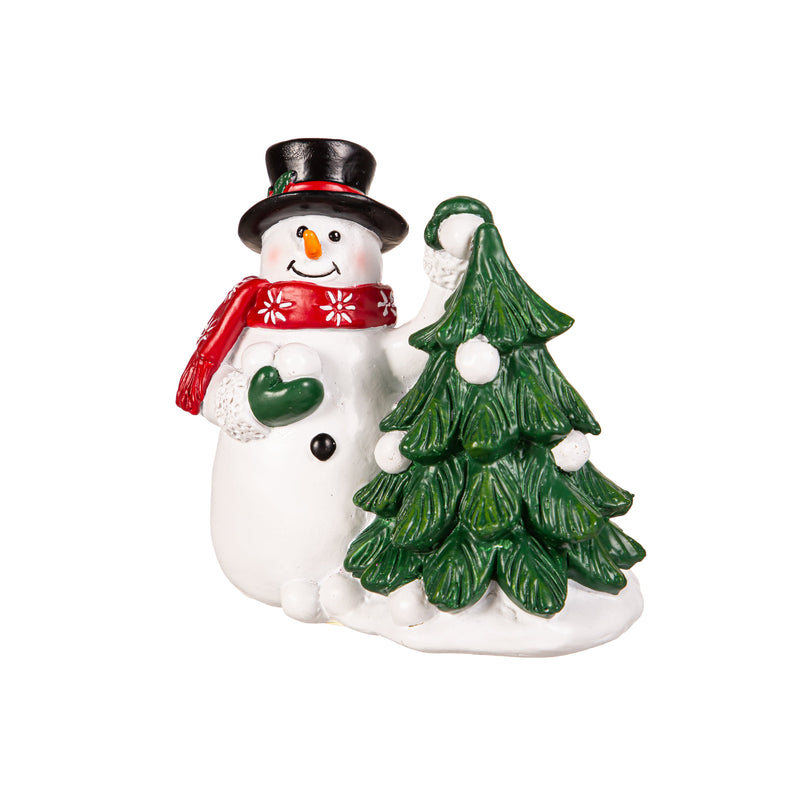 4.75" Resin Snowman with Snowballs Table Décor,8tar709