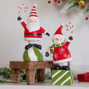 9.75" Resin Christmas Character with Movement Table Decor,8tar719