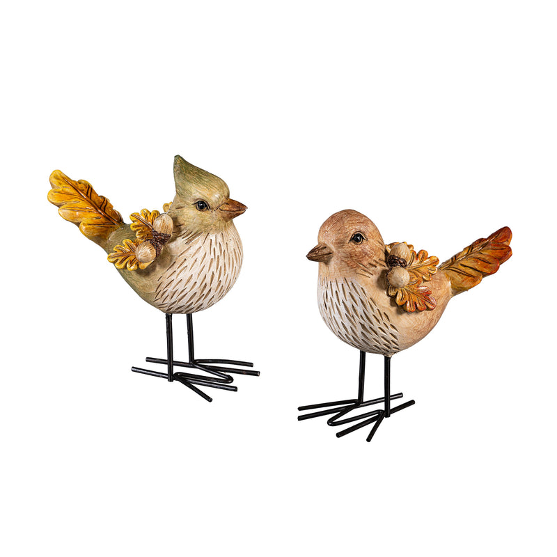 Harvest Bird Resin Table Decor, Asst