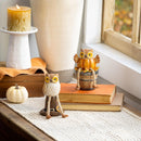 Harvest Owl with Dangling Legs Resin Table Decor, Asst, 5.75"H