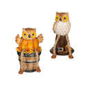 Harvest Owl with Dangling Legs Resin Table Decor, Asst, 5.75"H