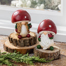 Woodland Storybook Table Décor Resin Mushroom Gnome, 4.5"H, Asst of 2