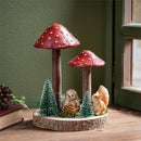 Woodland Storybook Table Décor Mushroom Forest Resin, 7.5"H