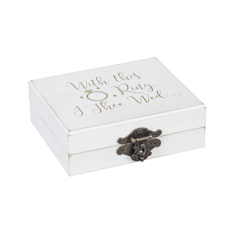 Wooden Ring Holder, With This Ring