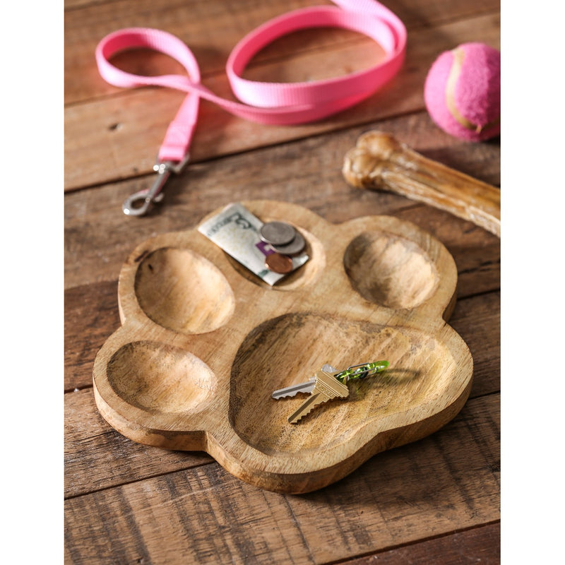 Wooden Pawprint  Table Décor,8taw309