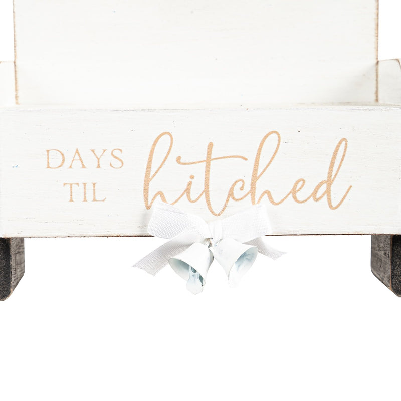 Wood "Days until hitched" Countdown Table Décor,8taw386