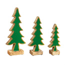 Wood and Resin Tree Table Décor, Set of 3