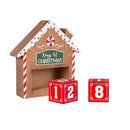Wood Gingerbread House Christmas Countdown Table Decor,8taw817