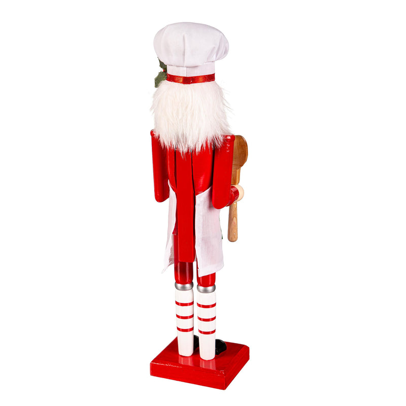 14.25" Wood Nutcracker, Gingerbread Cottage,8taw820