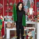 Bottle Brush Tree with Glitter Set