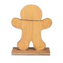 Baking Spirits Bright Table Décor Gingerbread Man Wood Set