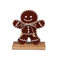 Baking Spirits Bright Table Décor Gingerbread Man Wood Set